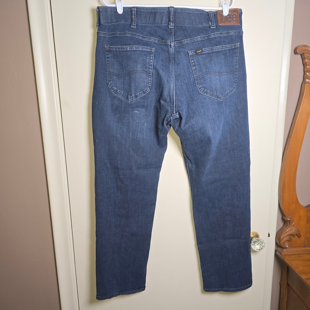 Lee Extreme Motion MVP Mens Jeans 38x30 Dark Blue Denim Wash - Picture 11 of 11